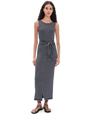 Rag & Bone The Knit Tie Stripe Dress - Blue