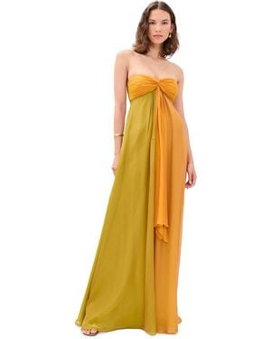 retroféte Lunaria Chiffon Maxi Dress - Multicolor