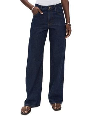 Enza Costa Relaxed Straight Leg Jeans - Blue