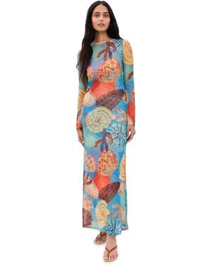 Never Fully Dressed Aria Mesh Dress - Blue
