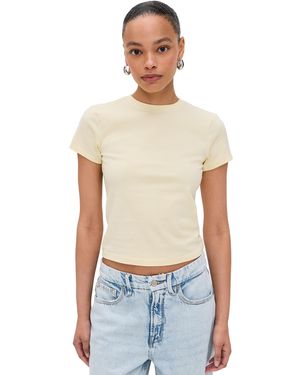 GOOD AMERICAN Super Stretch Baby Tee - Blue