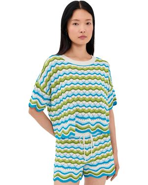 LSPACE Sunchaser Coverup Top - Blue