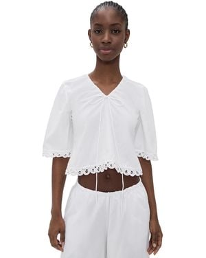 By Malene Birger Ulrikke Top - White