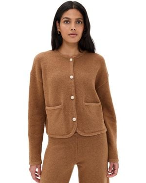 Splendid X Cella Jane Button Up Cardigan - Brown