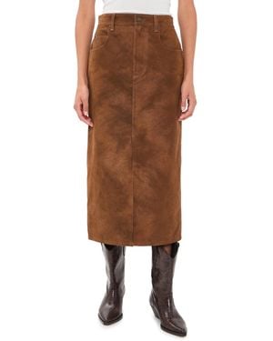 Isabel Marant Bisane Faux Suede Skirt - Brown
