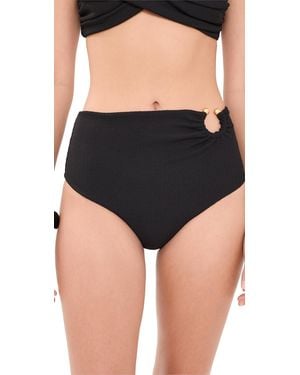 Johanna Ortiz Crinkle Taita Bikini Bottoms - Black