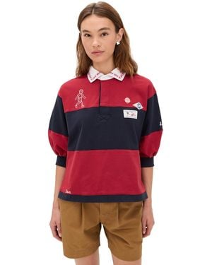 Sea Carolyn Workwear Rugby Shirt - Red