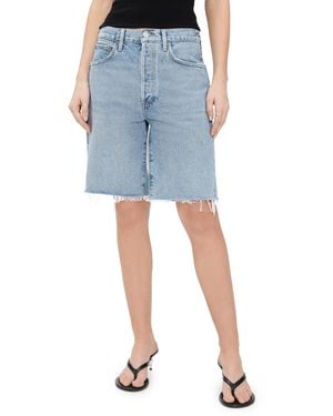 Agolde 90's Short: Mid Rise Loose Shorts - Blue