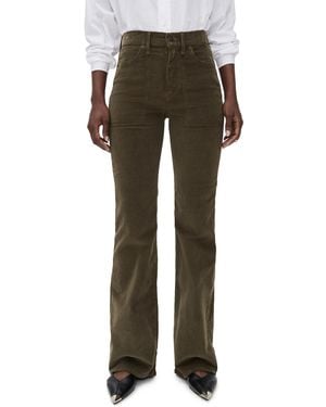 Veronica Beard Crosbie Corduroy High Rise Wide Leg Jeans - Multicolor