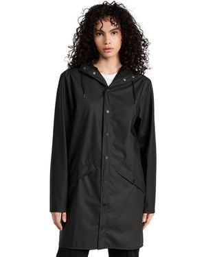 Rains Long Jacket - Black