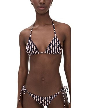 La DoubleJ Triangle Bikini Top - Black