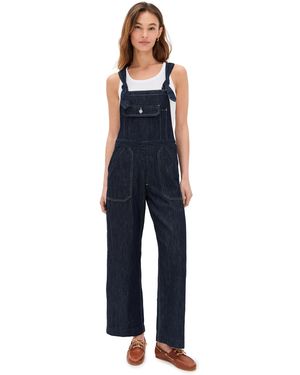 Denimist Tie Strap Relaxed Overalls - Blue
