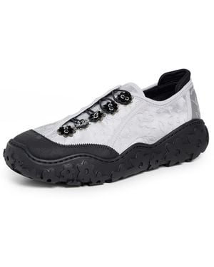 Cecilie Bahnsen Alina Embroidered Satin Sneaker's - Black