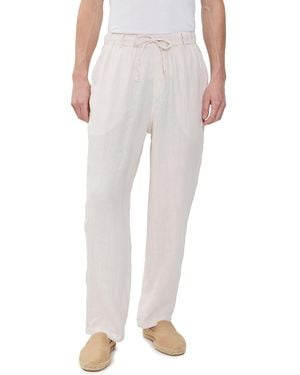 Bather Pearl Linen Leisure Pants - White