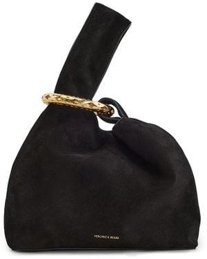 Veronica Beard Suede Swing Bag - Black