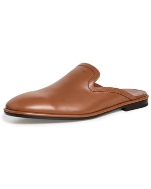 Ferragamo Tampa Leather Slip Ons - White