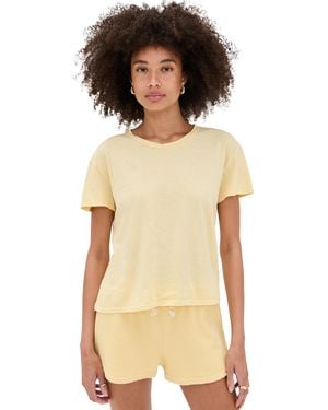 PERFECTWHITETEE Harley Cotton Short Sleeve Boxy Tee - Natural