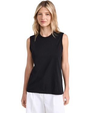 Another Tomorrow Sleeveless Tee - Black