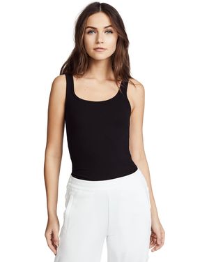 James Perse Brushed Jersey Long Tank - Black