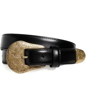 Anderson's French Calf Leather Belt - Black