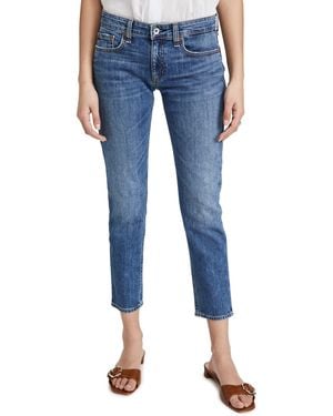 Rag & Bone Dre Low-Rise Julienne Jean - Blue