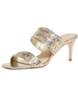 Cinq À Sept Sutton Mixed Hardware Metallic Sandals