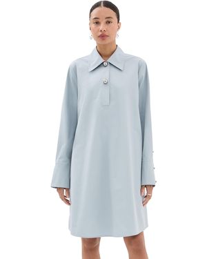 Jil Sander Button Up Dress - Blue