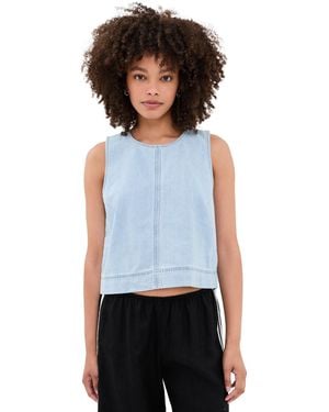 Z Supply Sun Seeker Denim Tank Top - White