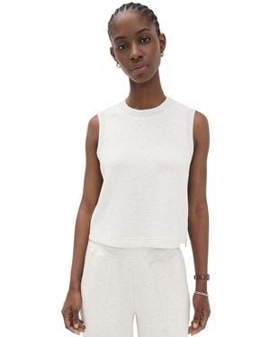Varley Shea Crop Tank - White