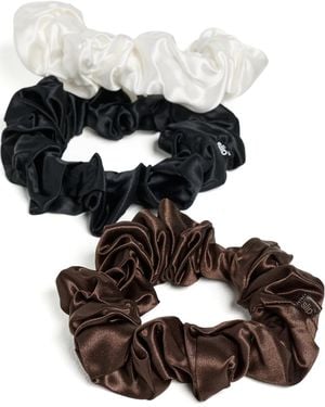Slip Pure Silk Large Cracker Scrunchie Set Of 3 - Black