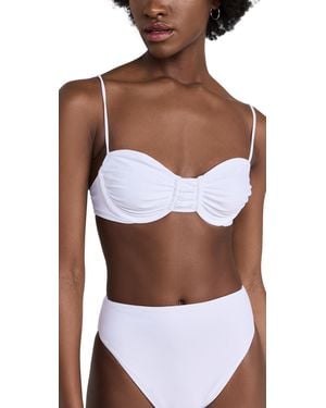 JADE Swim Mia Bikini Top - White