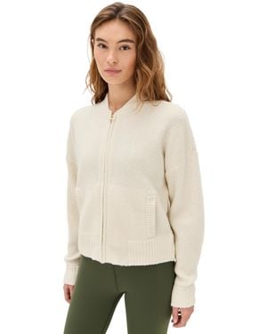 Rhone Westside Full Zip Cardigan - Natural