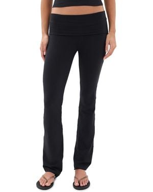Skims Jersey Fold Over Pants - Blue