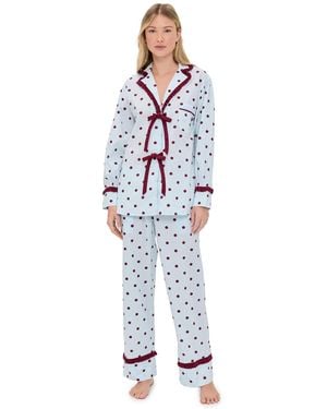 Damson Madder Antonella Pj Set - White