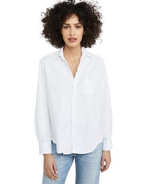 Frank & Eileen Eileen Tattered Denim Shirt - White