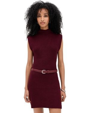 En Saison Nathalia Mini Sweater Dress - Red