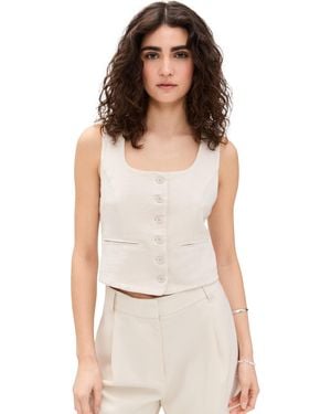 Blank NYC Oyster Bar Vest - White