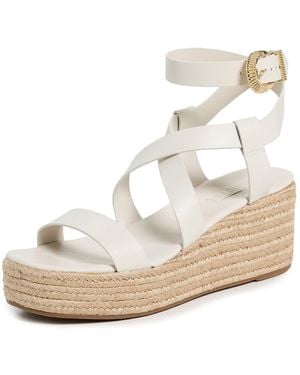 SCHUTZ SHOES Harper Flatform Espadrilles - White