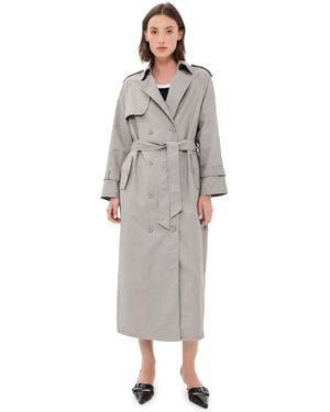 Lioness Penny Trench Coat - White