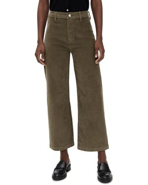 Pistola Penny Crop Corduroy Pants - Green