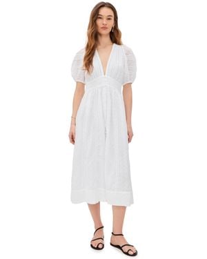 Poupette Reine Midi Dress - White