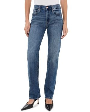 DAZE Rebel Mid Rise Slim Straight Jeans - Blue