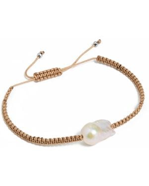 Shashi Pearl Slide Bracelet - White