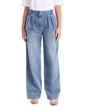 Tibi Classic Wash Stella Full Length Pants - Blue