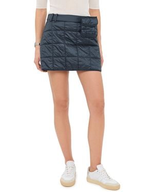 Malbon Kita Quilted Skirt - Blue