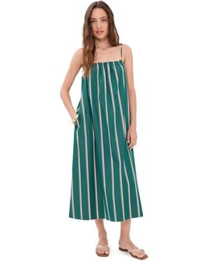 Madewell X Shopbop Gathered A-Line Midi Dress - Green