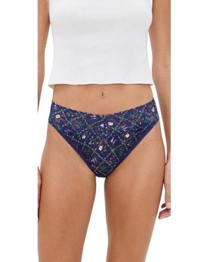 Hanky Panky Original Rise Thong - Blue