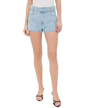 A.Brand High Relaxed Belt Kate Shorts - Blue