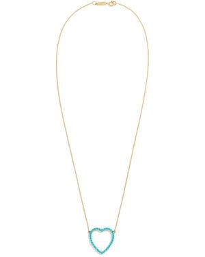 Jennifer Meyer Large Open Heart Necklace - White