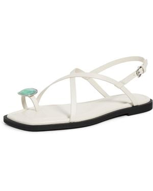 Rag & Bone Remi Flat Sandals - White